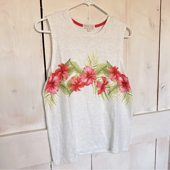 PJ Salvage Women's Loungewear Island‎ Nights Tank Size XS NWT - Picture 2 of 11